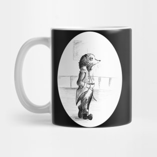 Ink sketch of mole - vintage children's book inspired designs Mug